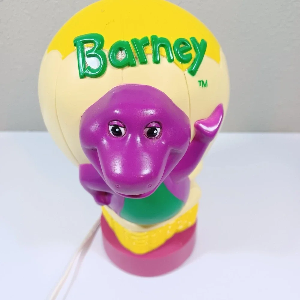 Vintage 1992 Barney Hot Air Balloon Night Light Lamp 8" - Picture 2 of 6